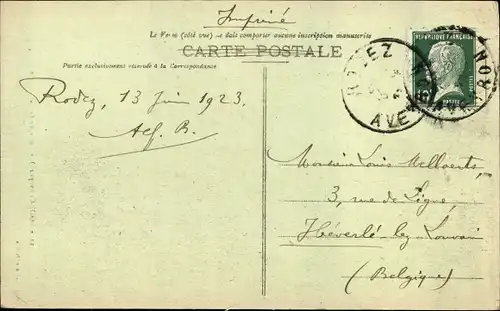 Ak Rodez-Aveyron, Turm der Kathedrale