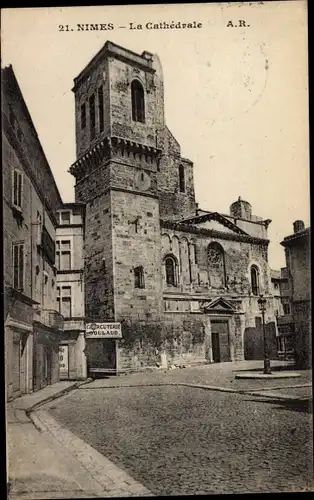 Ak Nîmes Gard, Kathedrale