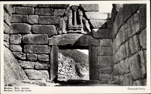 Ak Mykene Griechenland, Löwentor