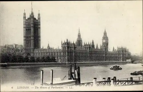 AK London City England, Die Houses of Parliament