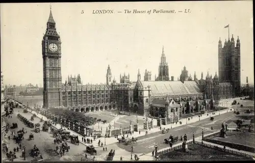 AK London City England, Die Houses of Parliament