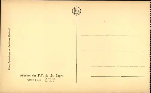 Ak Belgisch-Kongo, Demokratische Republik Kongo, Zaire, Mission, Ein Dorf