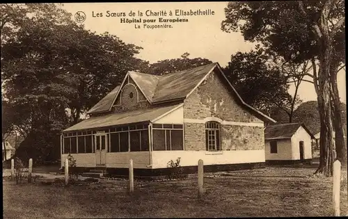 Ak Lubumbashi Elisabethville RD Kongo Zaire, Krankenhaus, La Pouponniere