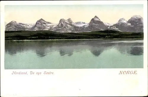 Ak Nordland Norwegen, De syv Sostre, Bergkette