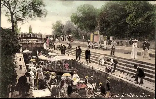 Ak Maidenhead Südostengland, Boulter's Lock