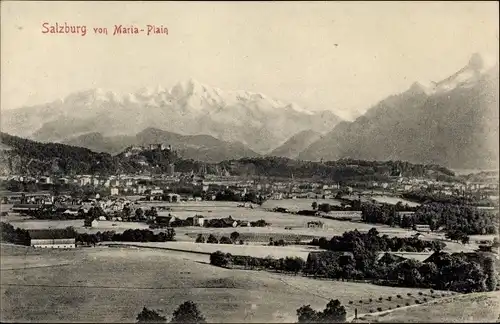 Ak Salzburg in Österreich, Gesamtansicht, Maria Plain