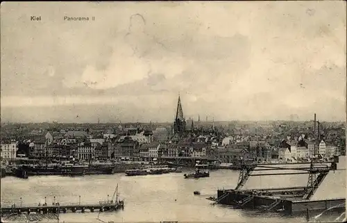 Ak Kiel Schleswig Holstein, Panorama