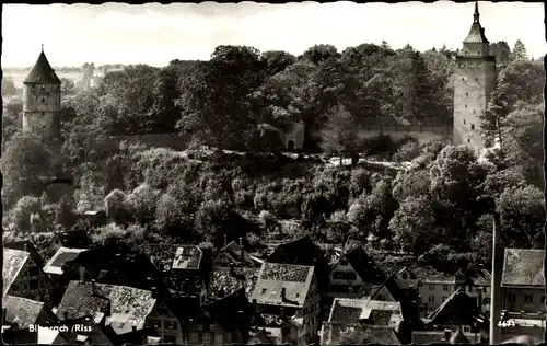 Ak Biberach an der Riß in Oberschwaben, Teilansicht, Turm