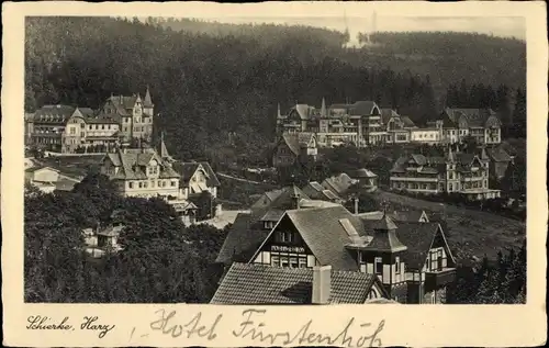 Ak Schierke Wernigerode im Harz, Teilansicht, Blick über die Dächer