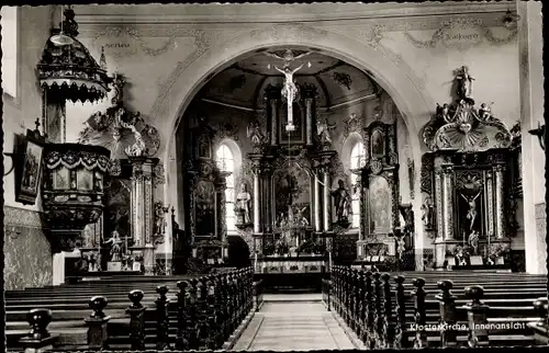 Ak Friedenweiler im Schwarzwald, Klosterkirche, Innenansicht