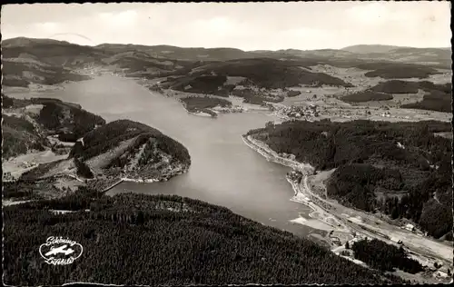 Ak Schluchsee im Schwarzwald, Panorama, Fliegeraufnahme