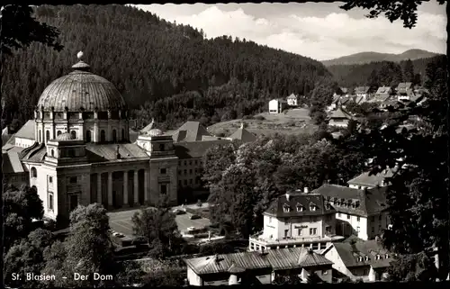Ak Sankt Blasien im Schwarzwald, Teilansicht, Dom