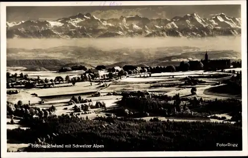 Ak Höchenschwand im Schwarzwald, Schweizer Alpen, Panorama