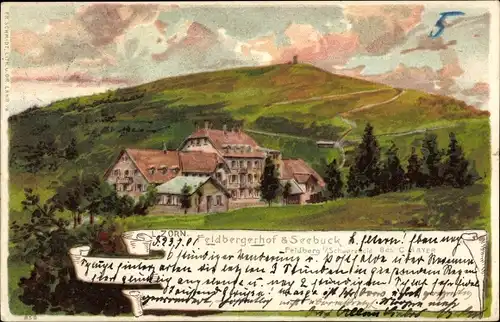 Künstler Litho Zorn, Feldberg Schwarzwald, Feldbergerhof und Seebuck, Inh. C. Mayer