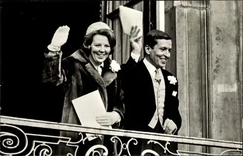 Ak Den Haag, Prinzessin Beatrix der Niederlande, Prinzgemahl Claus von Amsberg, 1966