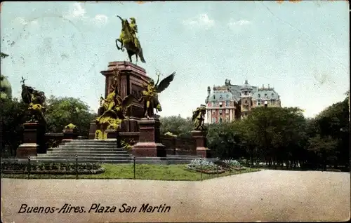 Ak Buenos Aires Argentinien, Plaza San Martin