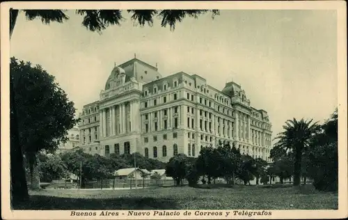 Ak Buenos Aires Argentinien, Nuevo Palacio de Correoa y Telegrafos