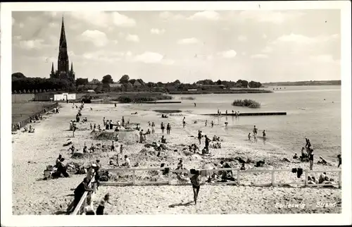 Ak Schleswig an der Schlei, Strand