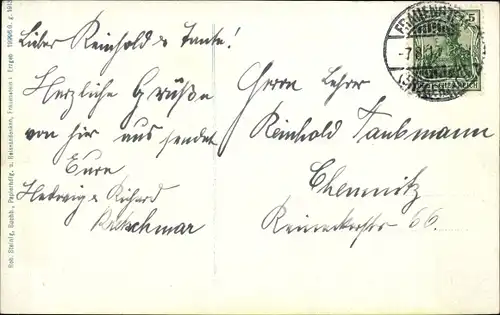 Ak Frauenstein im Erzgebirge, Ruine, Schloss, Parkanlage