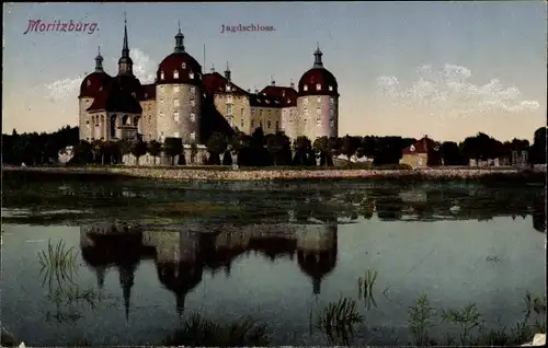 Ak Moritzburg in Sachsen, Jagdschloss