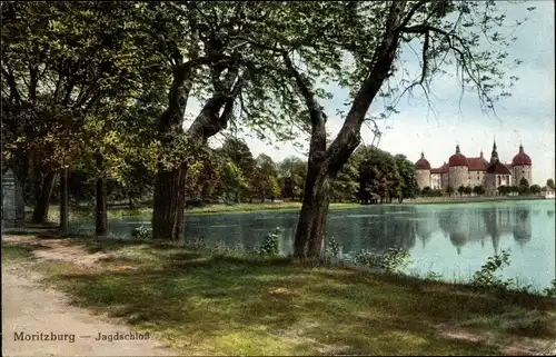 Ak Moritzburg in Sachsen, Jagdschloss