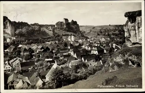 Ak Pottenstein Fränk. Schweiz, Totalansicht