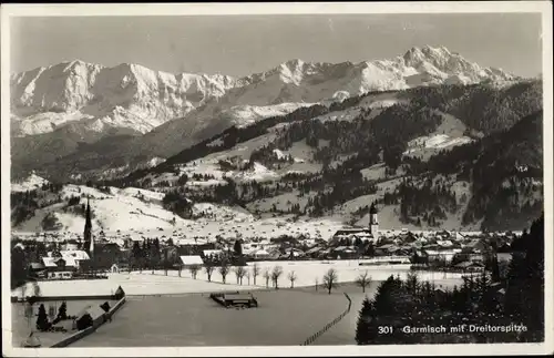 Ak Garmisch Partenkirchen in Oberbayern, Dreitorspitze