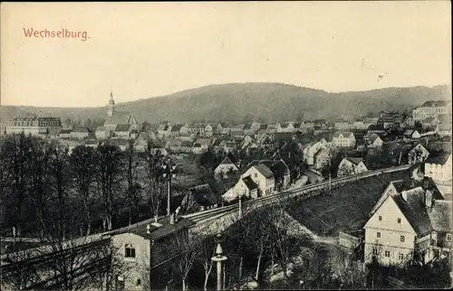 Ak Wechselburg in Sachsen, Totalansicht