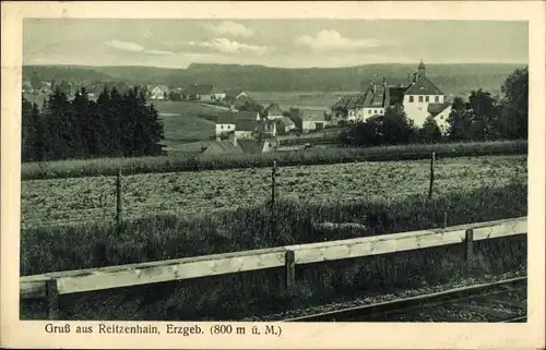 Ak Reitzenhain Marienberg im Erzgebirge, Totalansicht