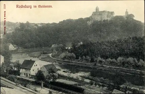 Ak Rochsburg Lunzenau in Sachsen, Totalansicht
