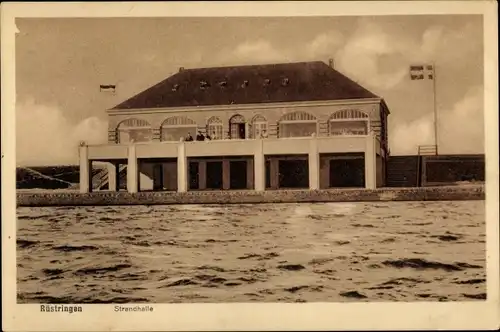 Ak Rüstringen Wilhelmshaven, Strandhalle
