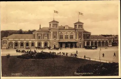 Ak Ålborg Aalborg Dänemark, Banegaarden