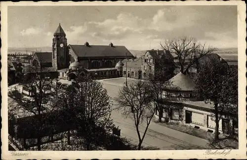 Ak Gießen an der Lahn Hessen, Bahnhof