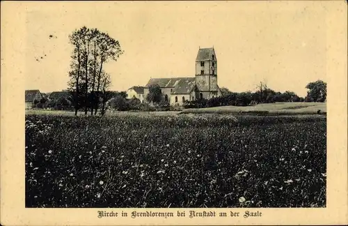 Ak Brendlorenzen Bad Neustadt an der Saale Unterfranken, Kirche