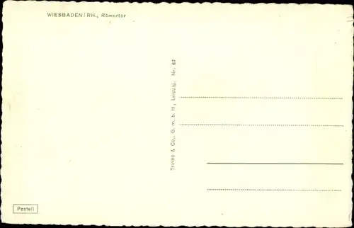 Ak Wiesbaden in Hessen, Römertor