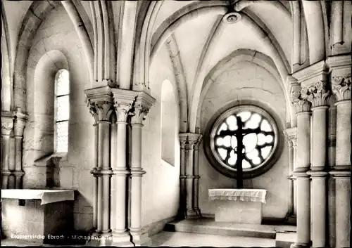 Ak Ebrach im Steigerwald Oberfranken, Klosterkirche, Michaelskapelle