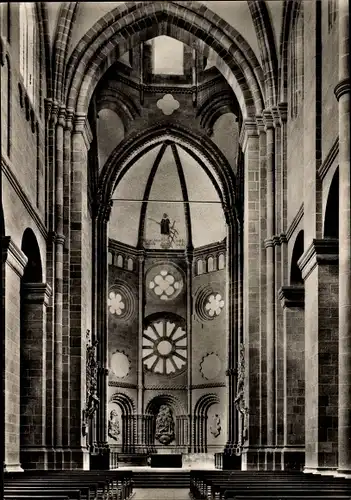 Ak Worms am Rhein, Dom, Westchor