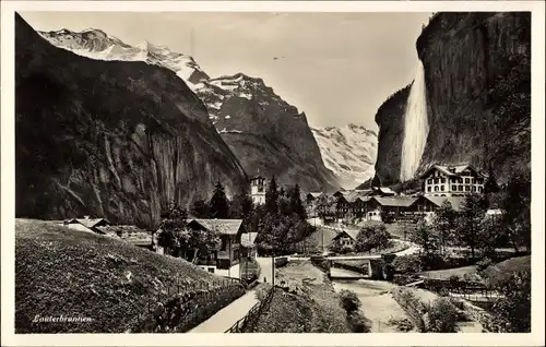 Ak Lauterbrunnen Kanton Bern, Totalansicht, Stubbach