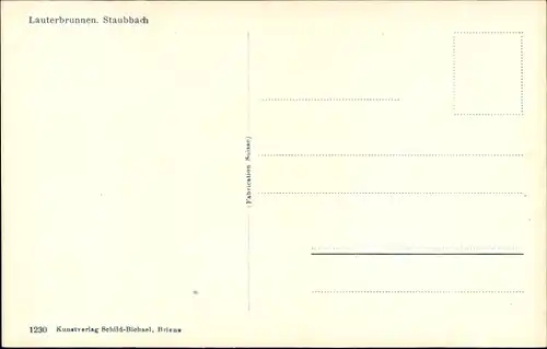 Ak Lauterbrunnen Kanton Bern, Totalansicht, Stubbach