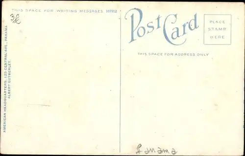 Ak Balboa Panama, Harbor, showing part of the Atlantic and Pacific fleets