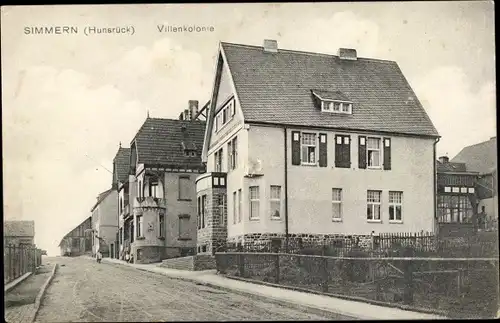 Ak Simmern im Hunsrück, Villenkolonie