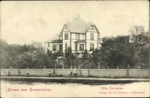 Ak Gonsenheim Mainz am Rhein, Villa Paragone