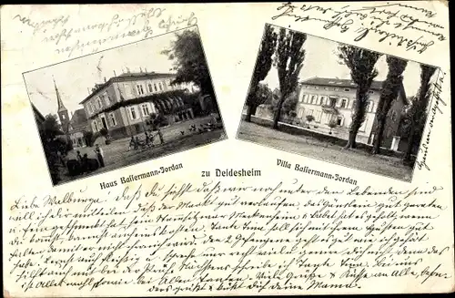 Ak Deidesheim in der Pfalz, Haus Bassermann-Jordan, Villa Bassermann-Jordan