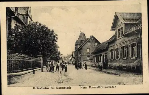 Ak Griesheim in Hessen, Neue Darmstädter Straße, Anwohner