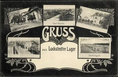 Ak Lockstedt in Schleswig Holstein, Lockstedter Lager, Casino, Totalansicht, Geschützpark