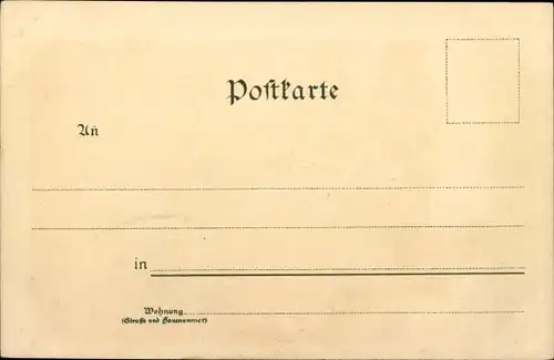 Künstler Litho Schmidt, Grünwald bei München, Teilansicht, Floß