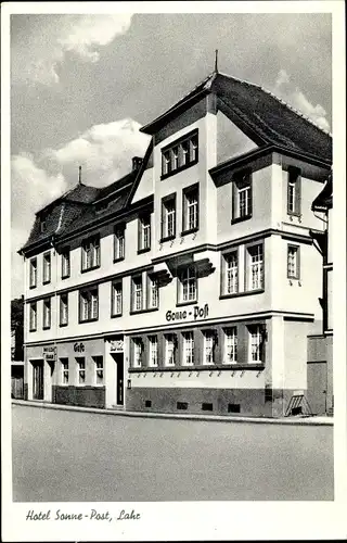 Ak Lahr im Schwarzwald Baden, Hotel Sonne Post