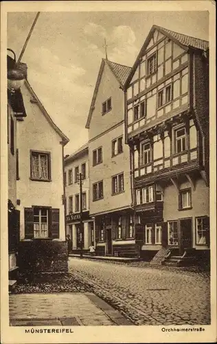 Ak Bad Münstereifel in Nordrhein Westfalen, Orchheimerstraße