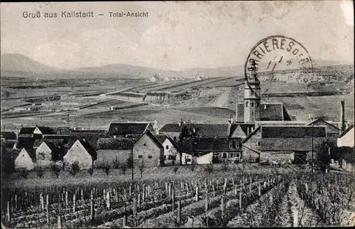 Ak Kallstadt in der Pfalz, Totale
