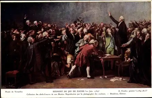 Künstler Ak Couder A., Eid des Spiels von Paule, 1789